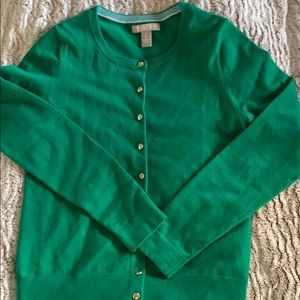 Banana Republic Kelly Green Cardigan.